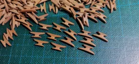 5mm Pearwood Cleats  12/bag