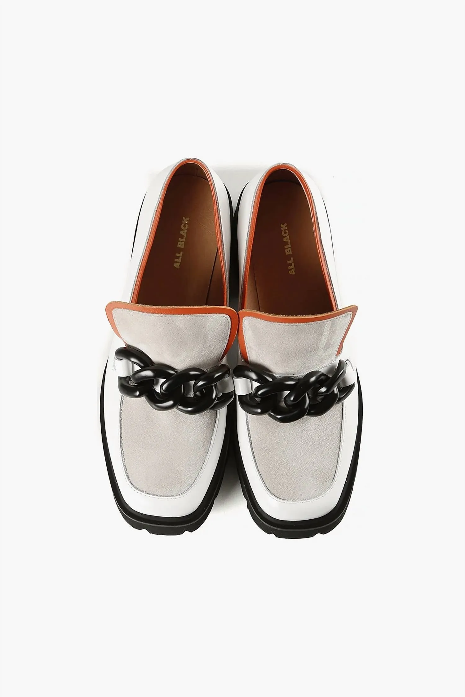 All Black - CHUNK LINKS LADY LUGG LOAFER
