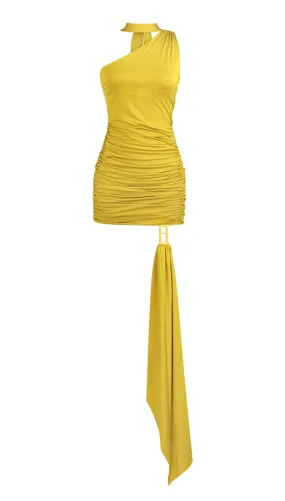 B-dress in Gold Olive
