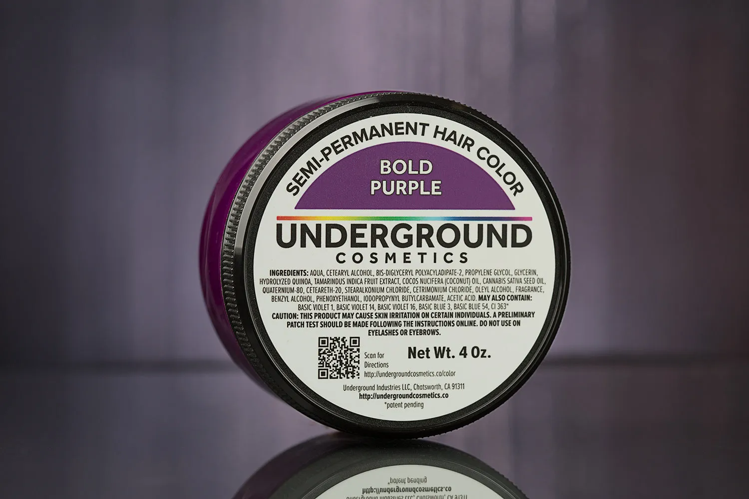 Bold Purple Semi-Perm Hair Color