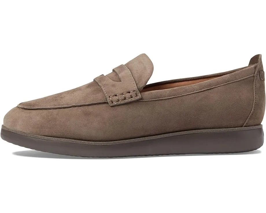 Cole Haan Grand Atlantic Morel Suede Slip On Pointed Toe Flat Classic Loafers