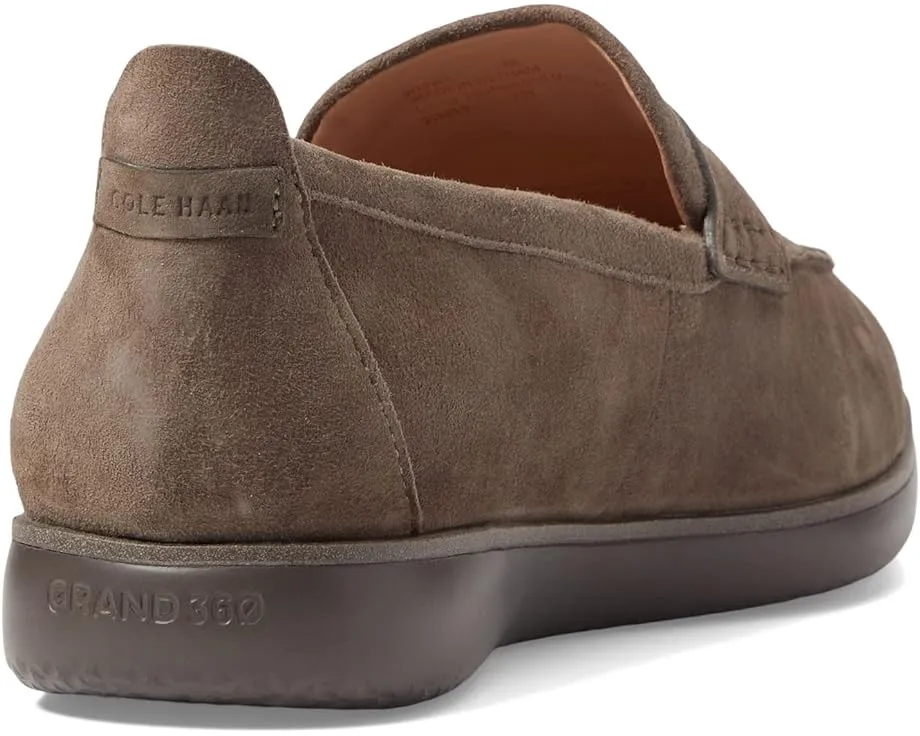 Cole Haan Grand Atlantic Morel Suede Slip On Pointed Toe Flat Classic Loafers