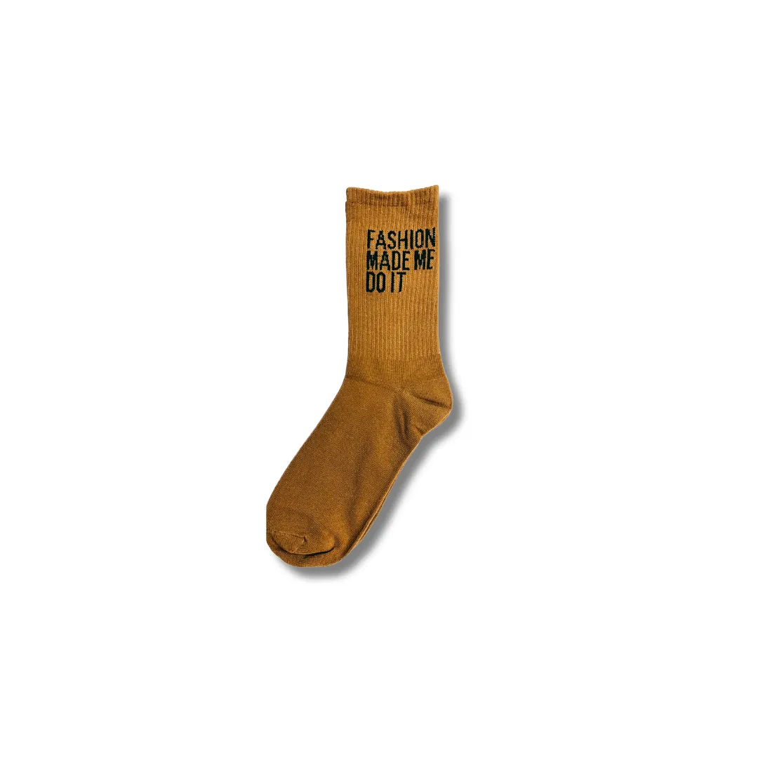 Fashion Made Me Do It Socks CARMEL
