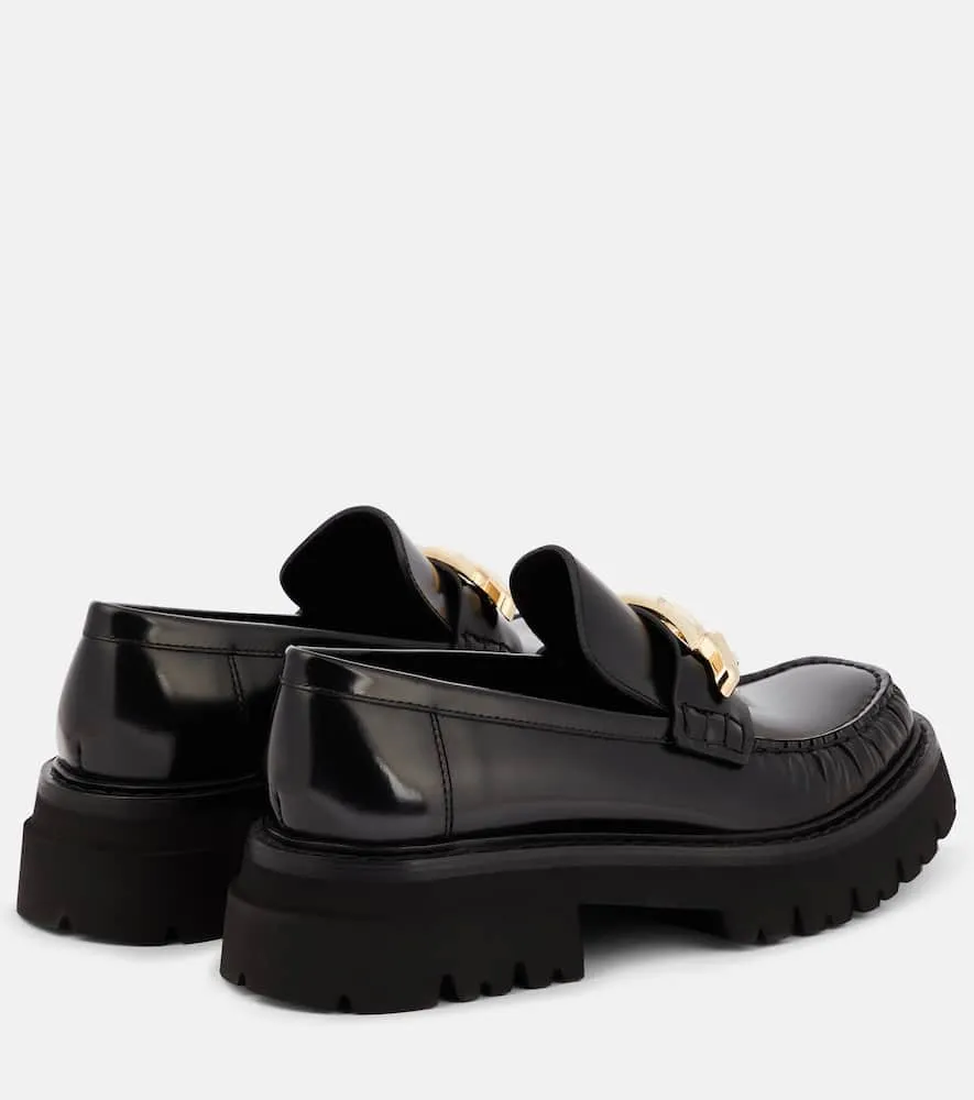 Ferragamo Embellished leather loafers