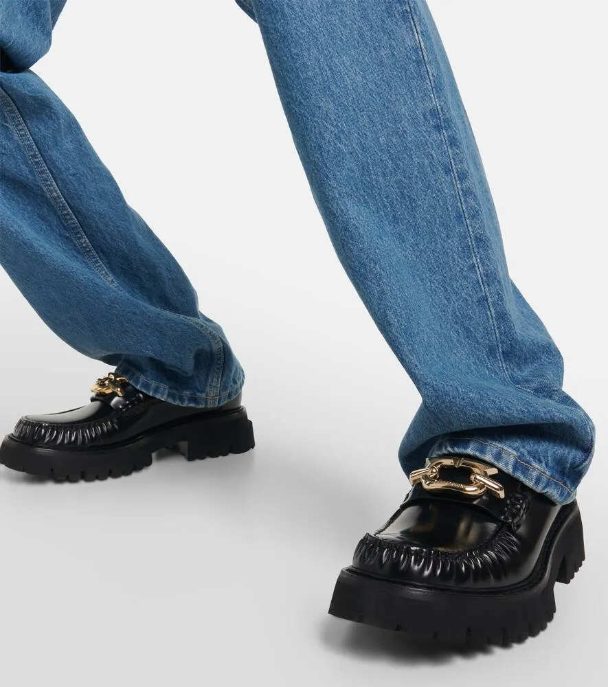 Ferragamo Embellished leather loafers