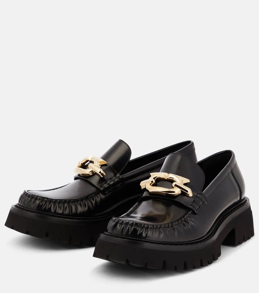Ferragamo Embellished leather loafers