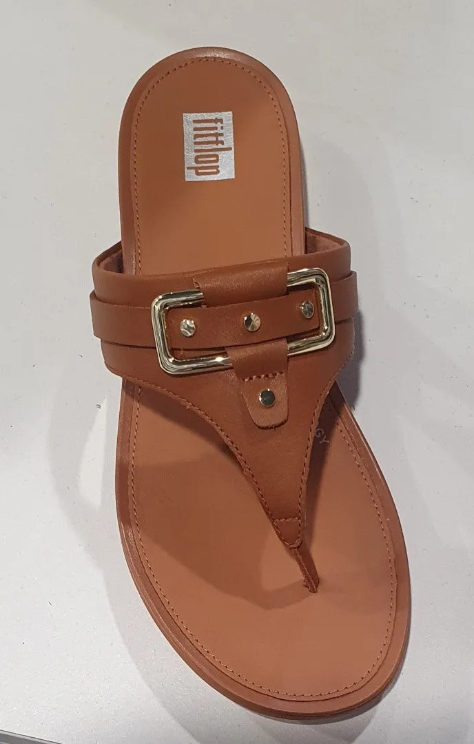 FitFlop Gracie Buckle Leather Toe Post