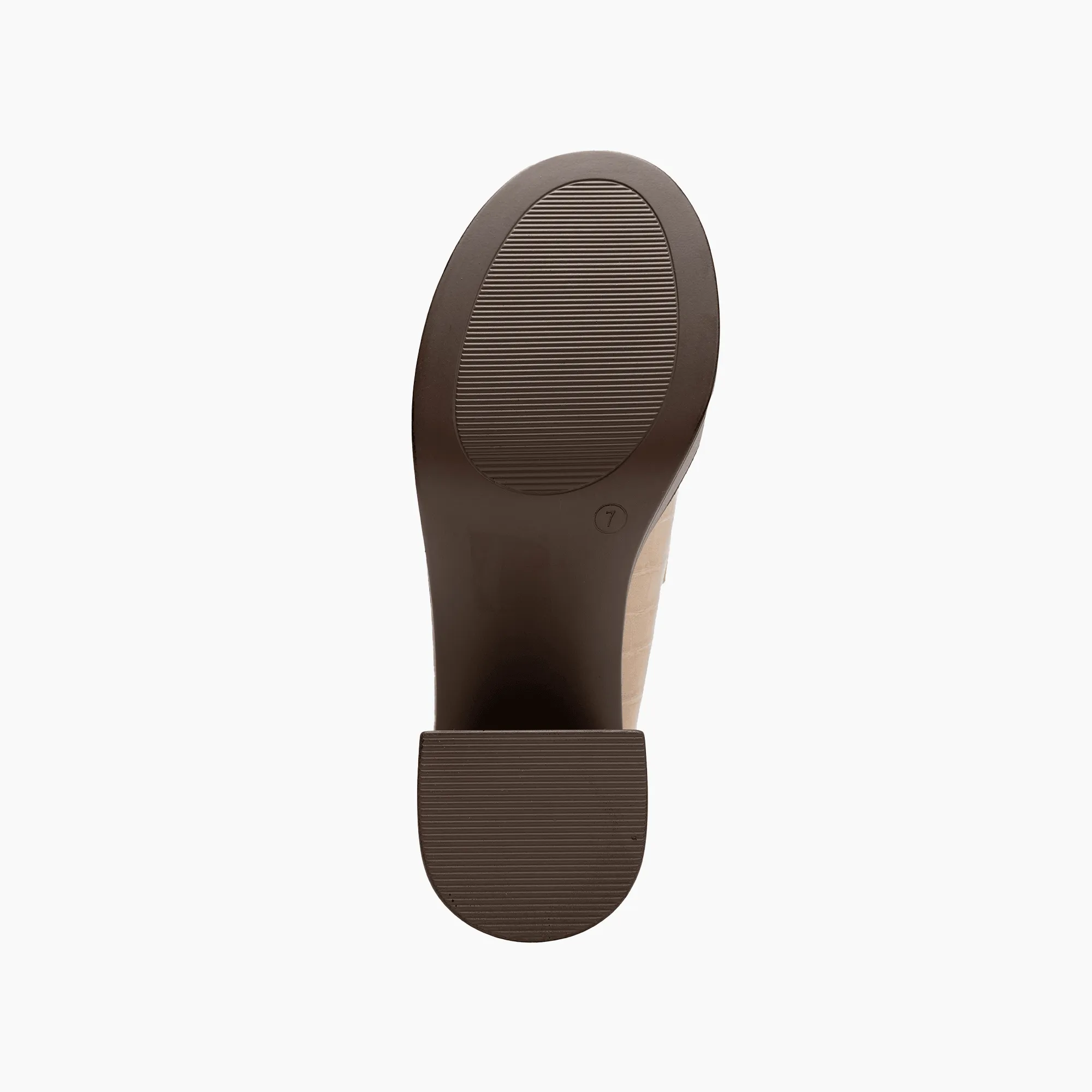 Harper Faux Croc Loafer Heels