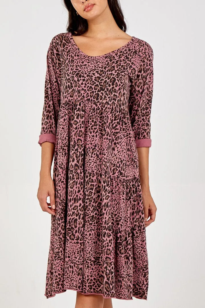 JESS LEOPARD SMOCK DRESS