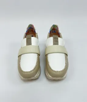 JOSE SAENZ Beige & White Loafer