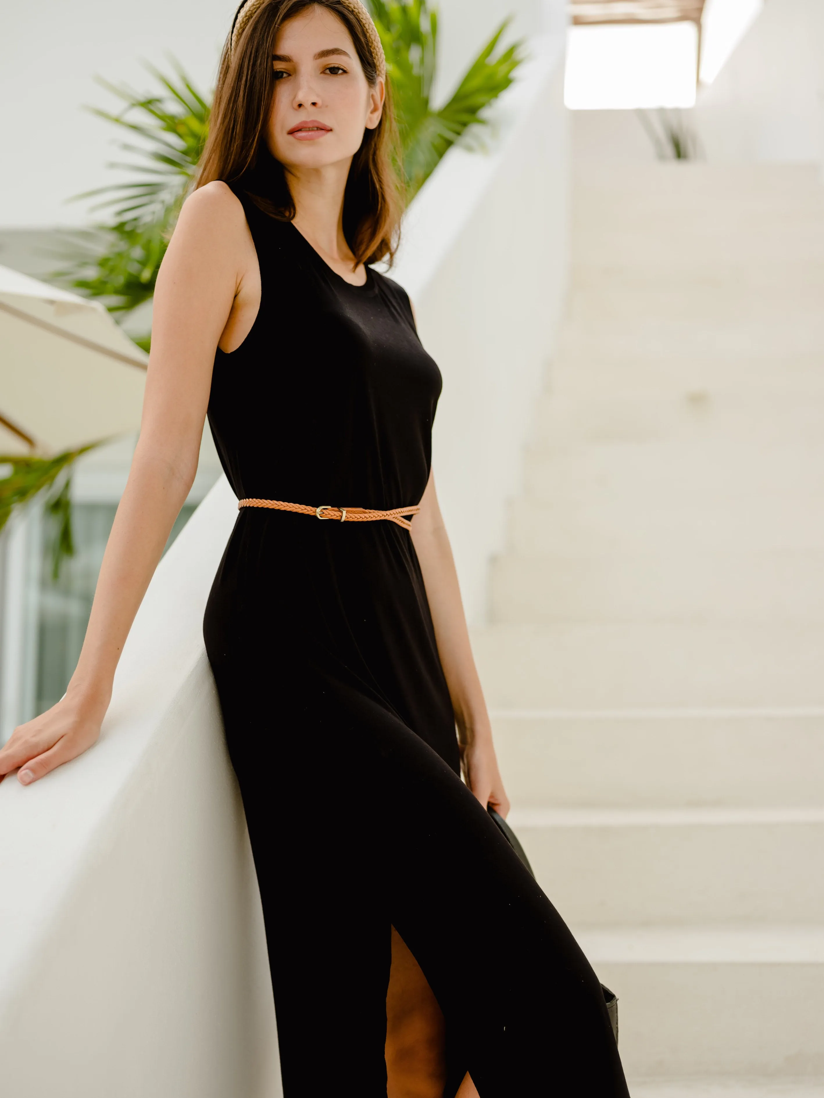 Lima Sleeveless Bamboo Midi Dress