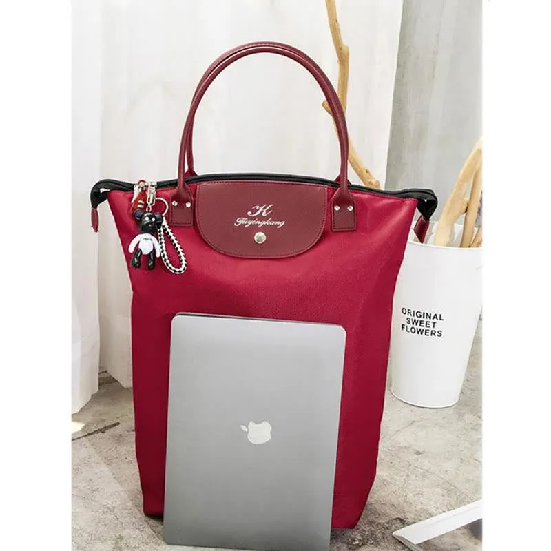 Multifunctional Portable Trolley For Women Detachable Folding Wheel Tote
