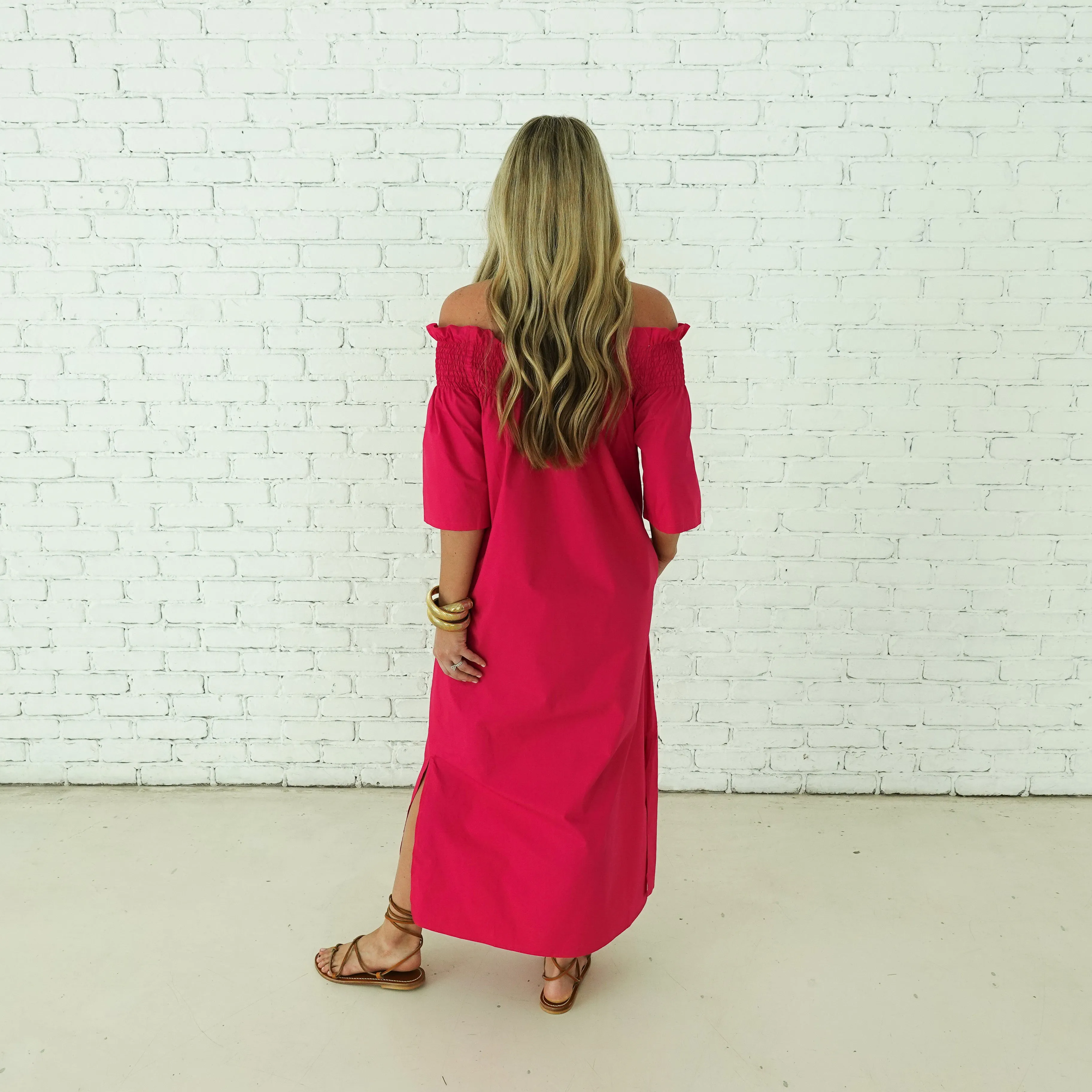 Polly Dress Hot Pink