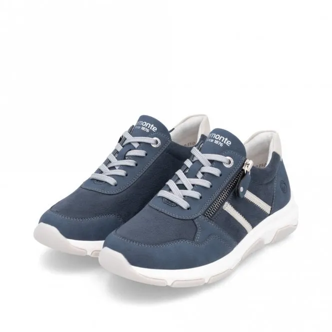 Remonte - D1S04-14 - Blue Zip Up Trainer