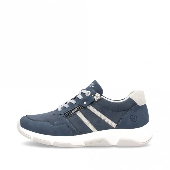 Remonte - D1S04-14 - Blue Zip Up Trainer