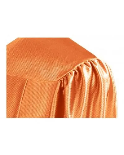 Shiny Orange Bachelors Graduation Gown - College & University