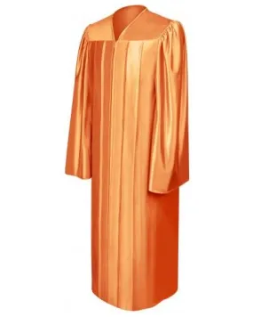 Shiny Orange Bachelors Graduation Gown - College & University