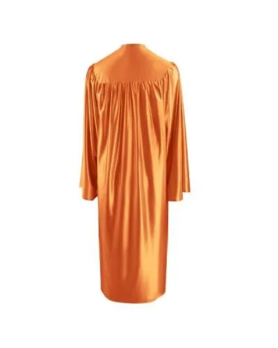 Shiny Orange Bachelors Graduation Gown - College & University