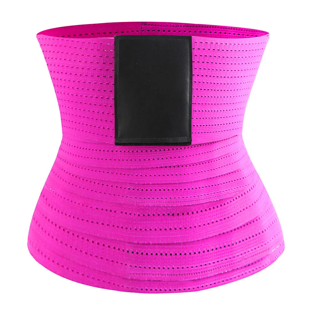 Waist Trimmer Tummy Wrap Breathable Mesh Waist Trainer Belt- One Size Fit All