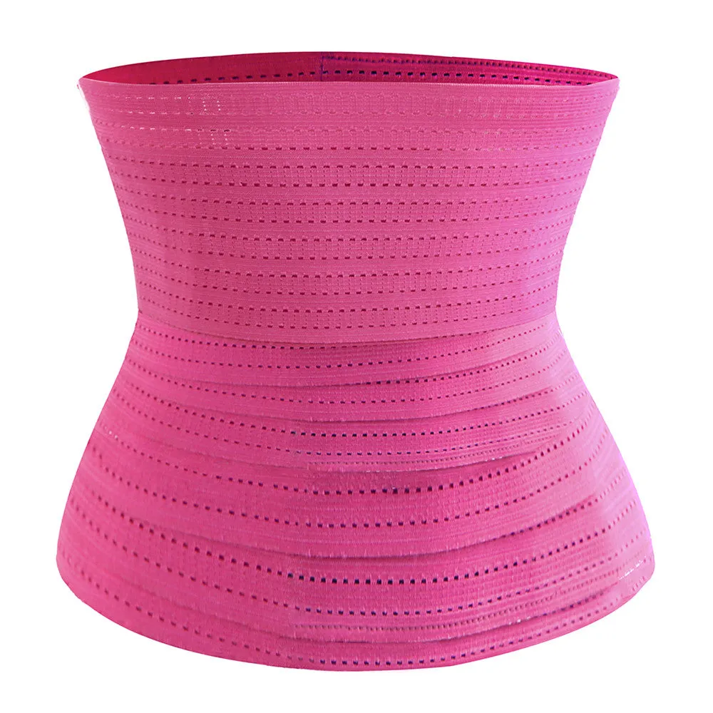 Waist Trimmer Tummy Wrap Breathable Mesh Waist Trainer Belt- One Size Fit All