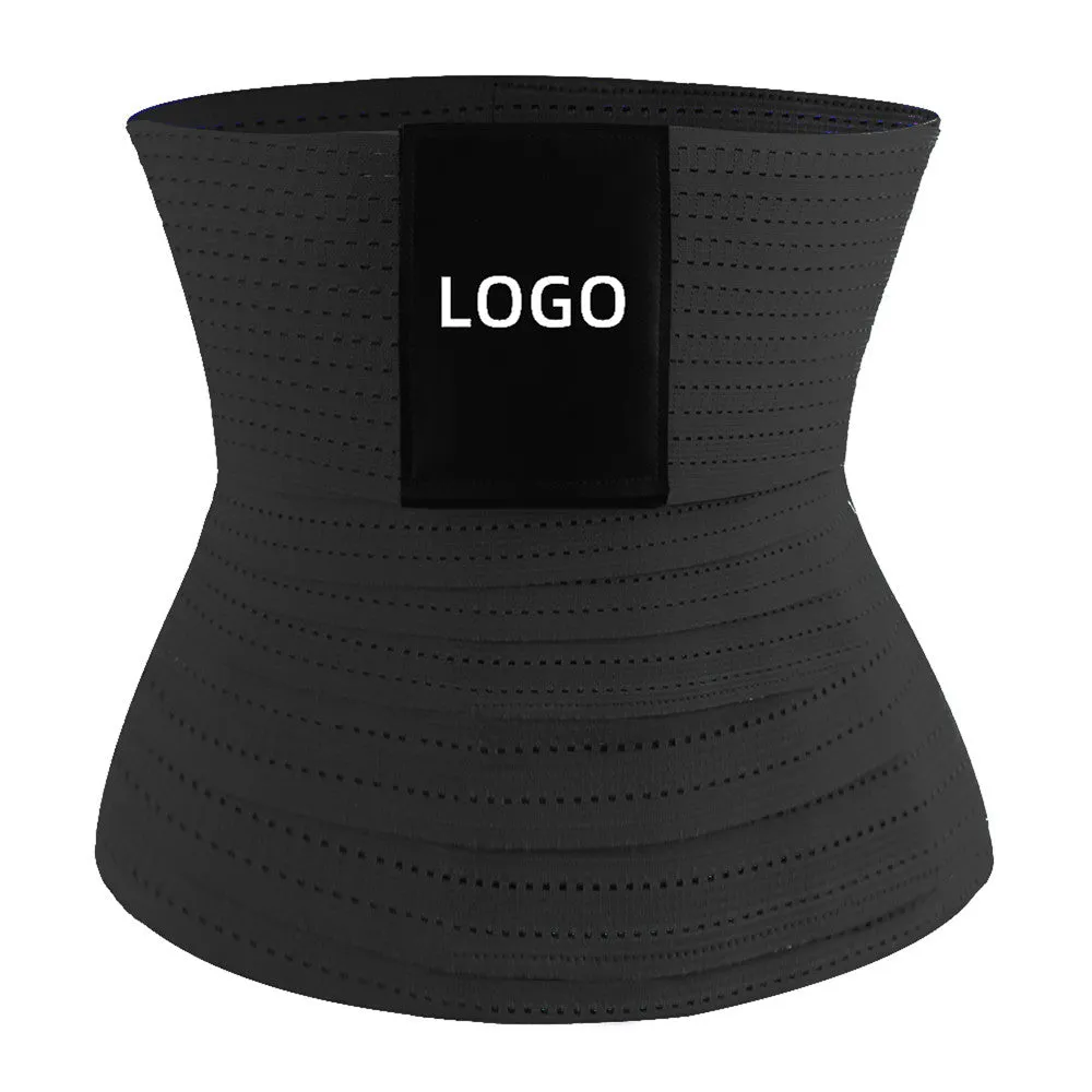 Waist Trimmer Tummy Wrap Breathable Mesh Waist Trainer Belt- One Size Fit All