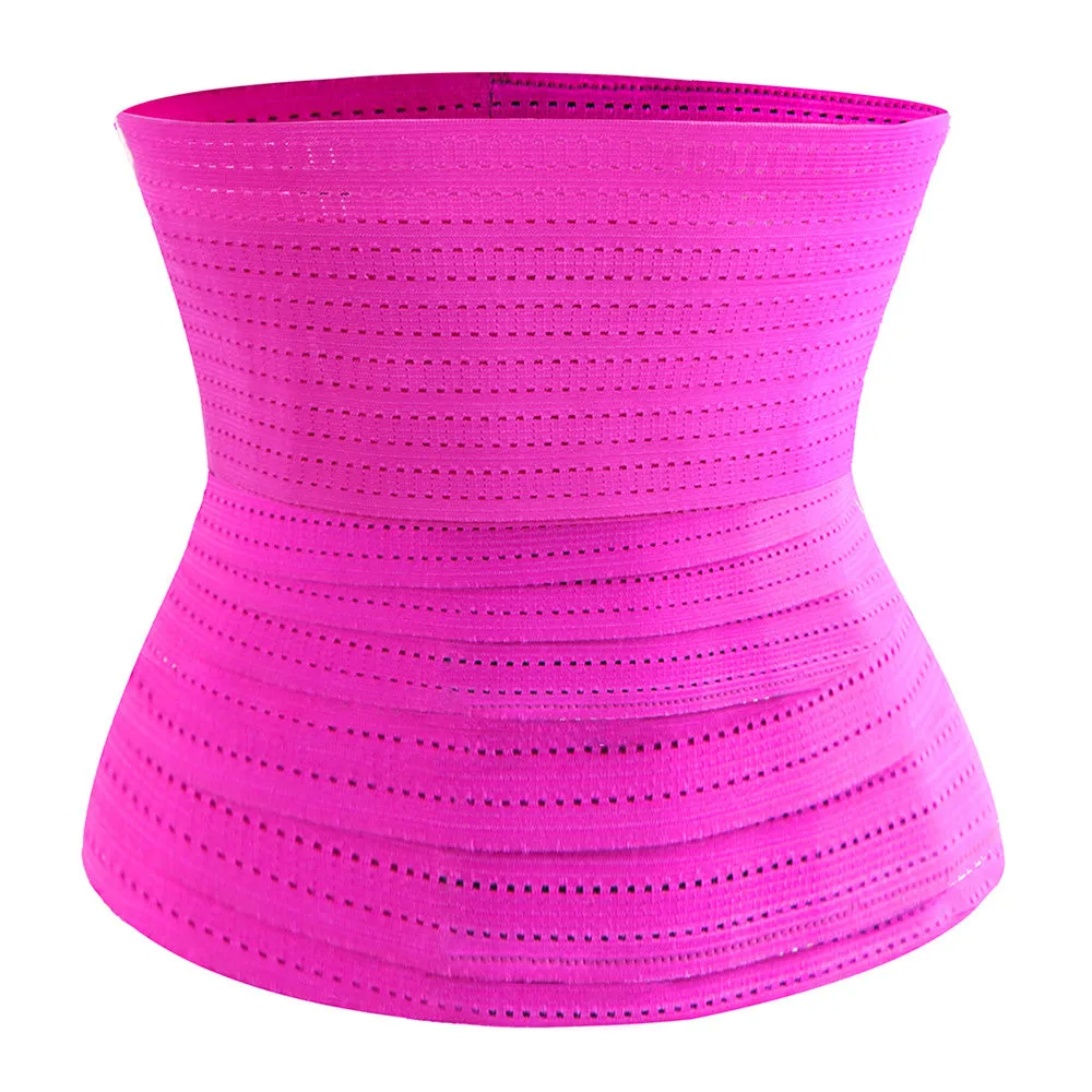 Waist Trimmer Tummy Wrap Breathable Mesh Waist Trainer Belt- One Size Fit All